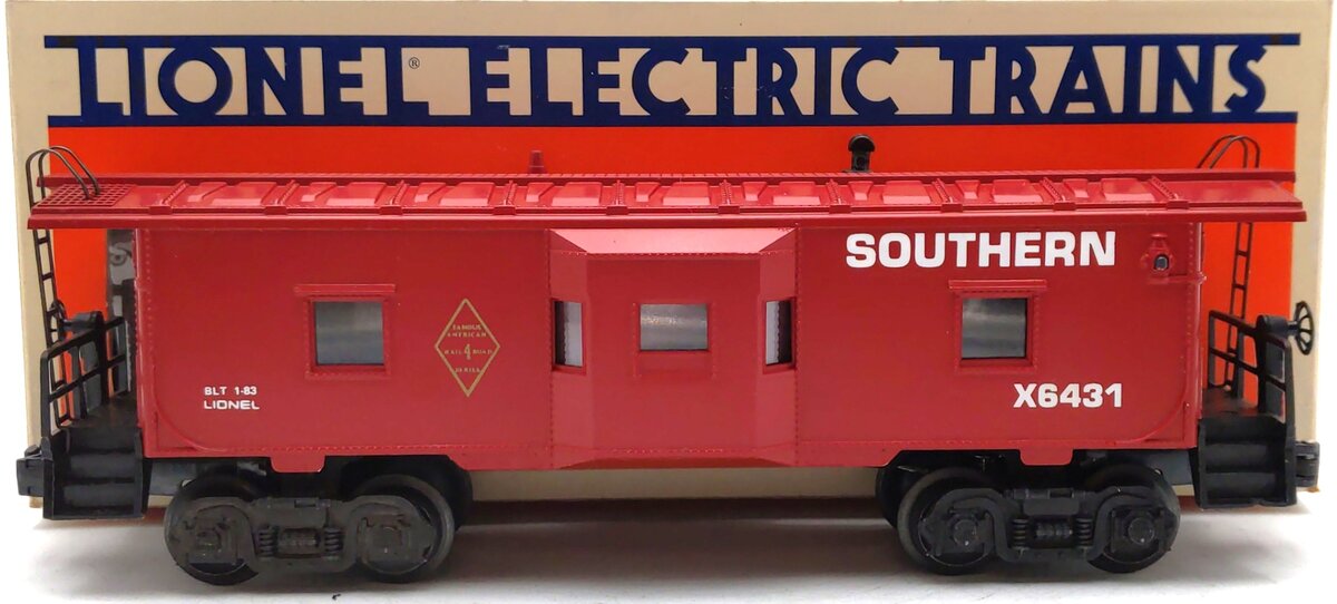 Lionel 6-6431 O Southern "Famous American Railroad" Bay Window Caboose #X6431 EX/Box