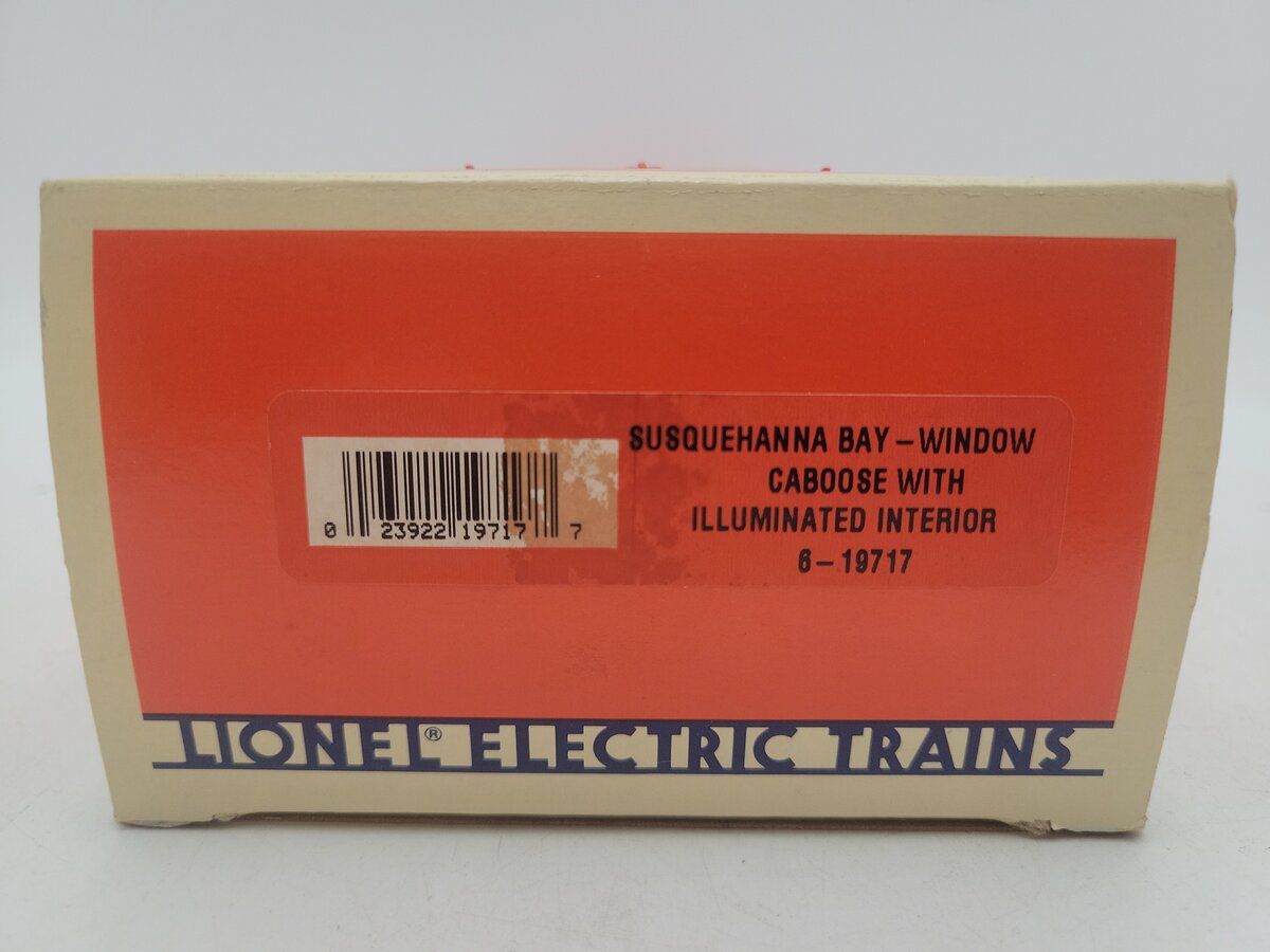 Lionel 6-19717 O Gauge Susquehanna Bay Window Caboose with Illuminated Interior EX/Box