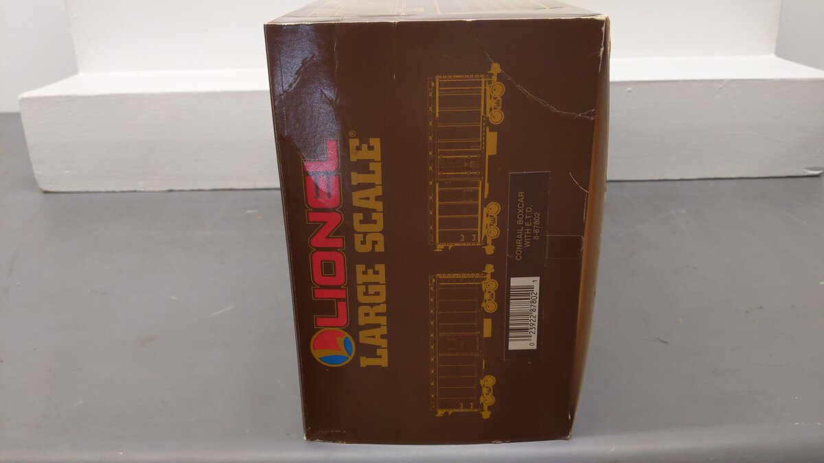 Lionel 8-87802 G Scale Conrail Boxcar w/E.T.D. EX/Box