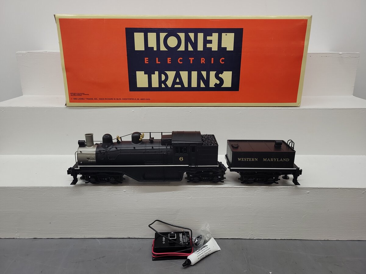 Lionel 6-18023 O Gauge Western Maryland Shay Steam Locomotive #6 VG/Box