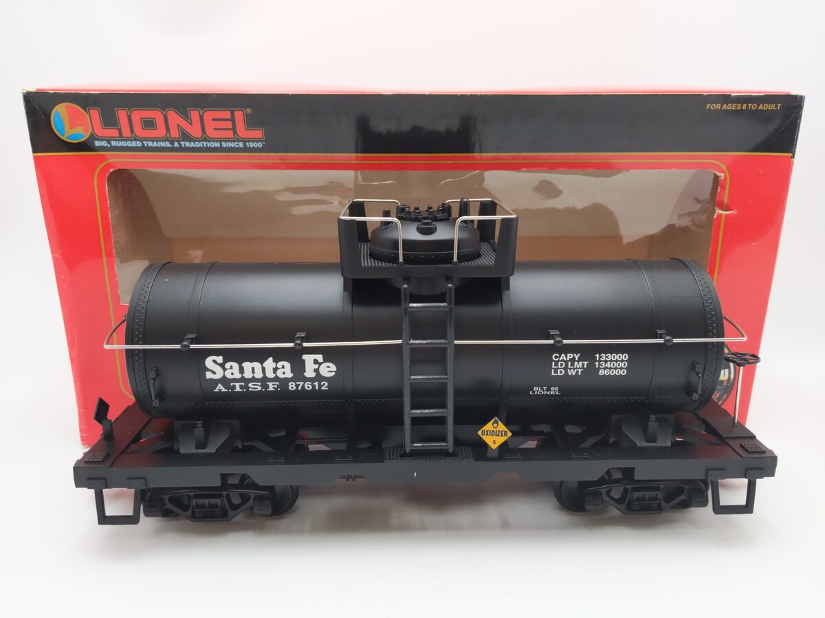 Lionel 8-87612 Santa Fe Tank Car EX/Box