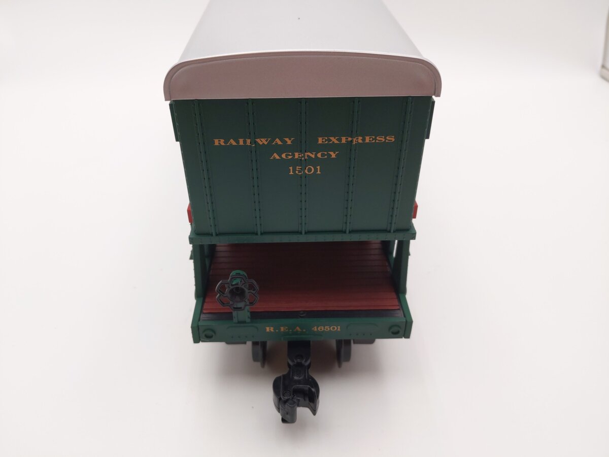Aristo-Craft 1501 G Scale REA Piggyback Flatcar w/ Plastic Wheels EX/Box