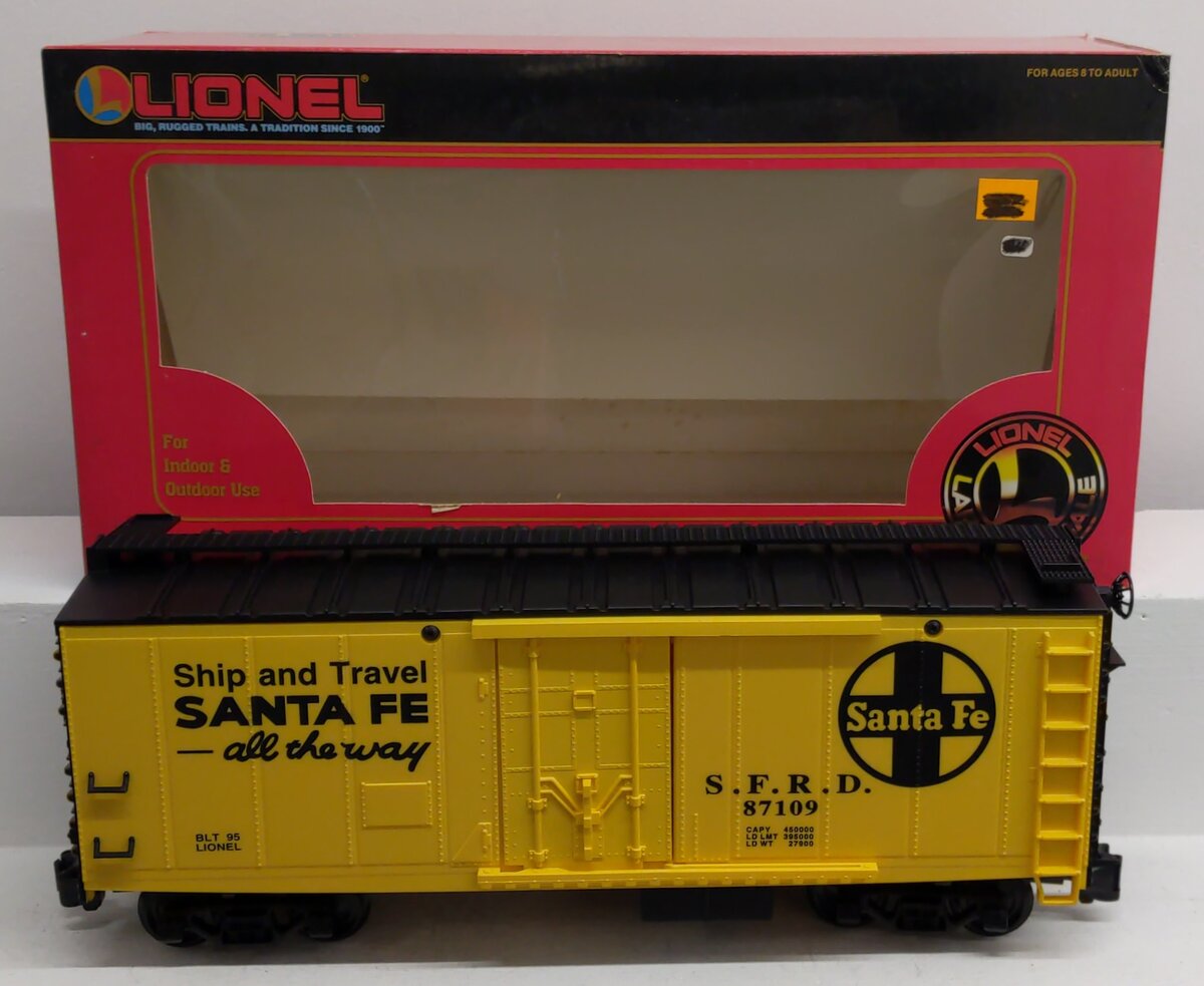 Lionel 8-87109 G Scale Santa Fe Reefer EX/Box