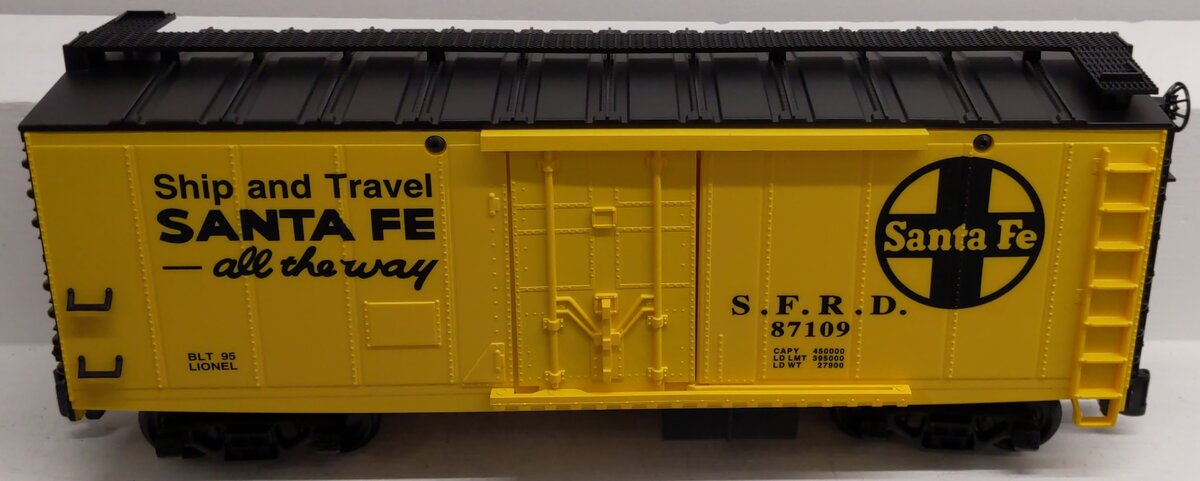 Lionel 8-87109 G Scale Santa Fe Reefer EX/Box