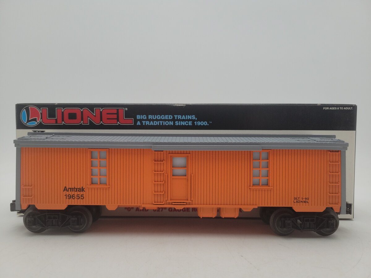 Lionel 6-19655 O Gauge Amtrak Tool Car with Lighted Interior EX/Box