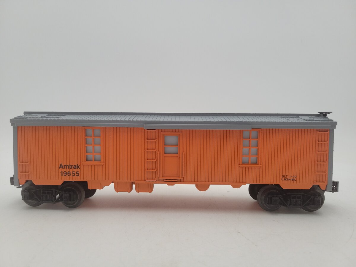 Lionel 6-19655 O Gauge Amtrak Tool Car with Lighted Interior EX/Box