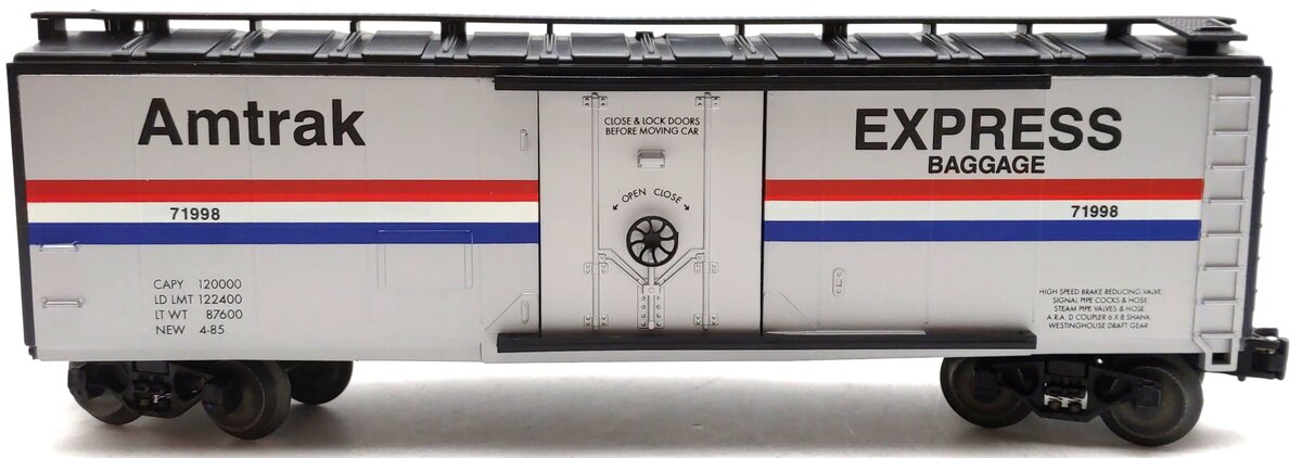 Lionel 6-71998 O Gauge Amtrak Express Baggage Box Car #71998 LN/Box