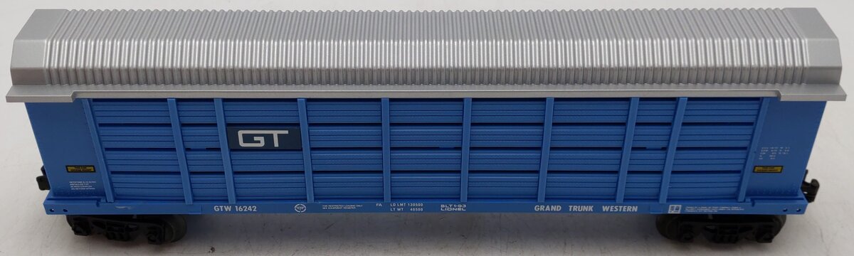 Lionel 6-16242 O Gauge Grand Trunk Western Auto Carrier #16242 EX/Box