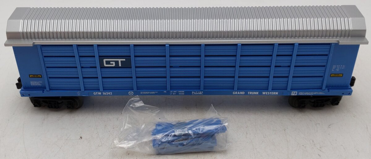 Lionel 6-16242 O Gauge Grand Trunk Western Auto Carrier #16242 EX/Box