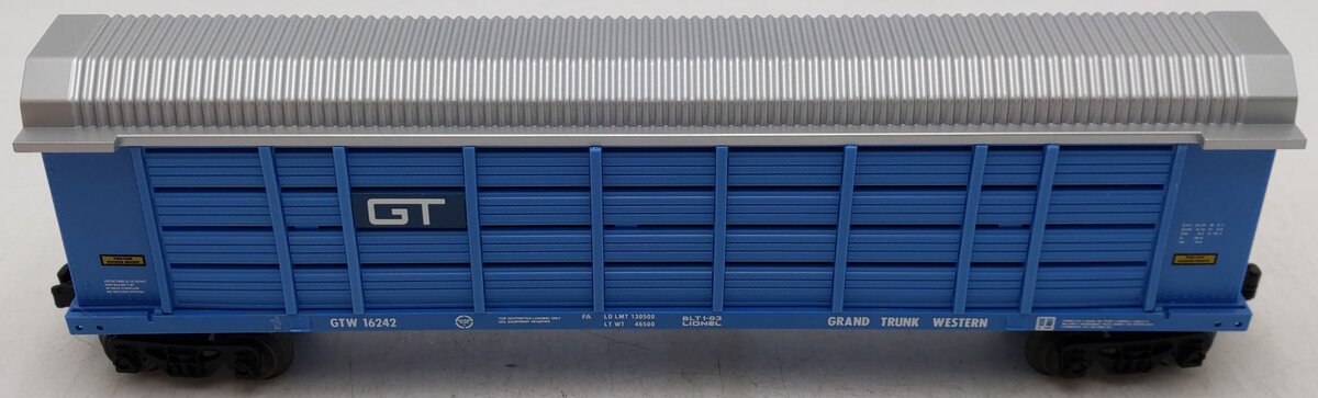 Lionel 6-16242 O Gauge Grand Trunk Western Auto Carrier #16242 EX/Box