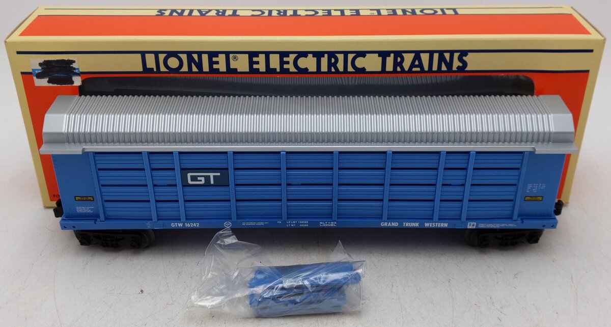 Lionel 6-16242 O Gauge Grand Trunk Western Auto Carrier #16242 EX/Box