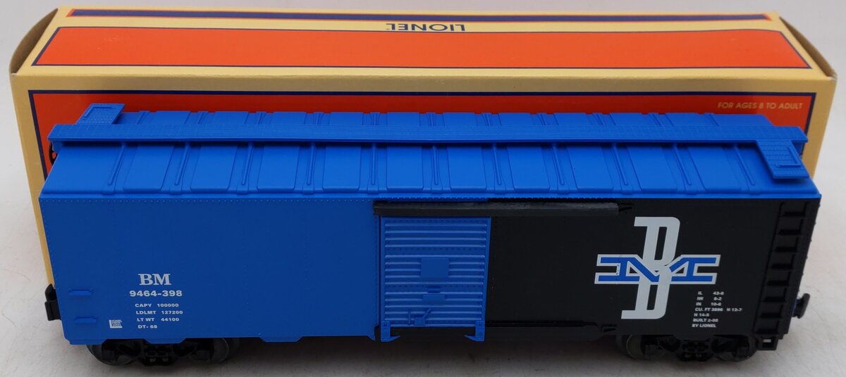 Lionel 6-17235 O Gauge Boston & Maine Boxcar #9464-398 VG/Box