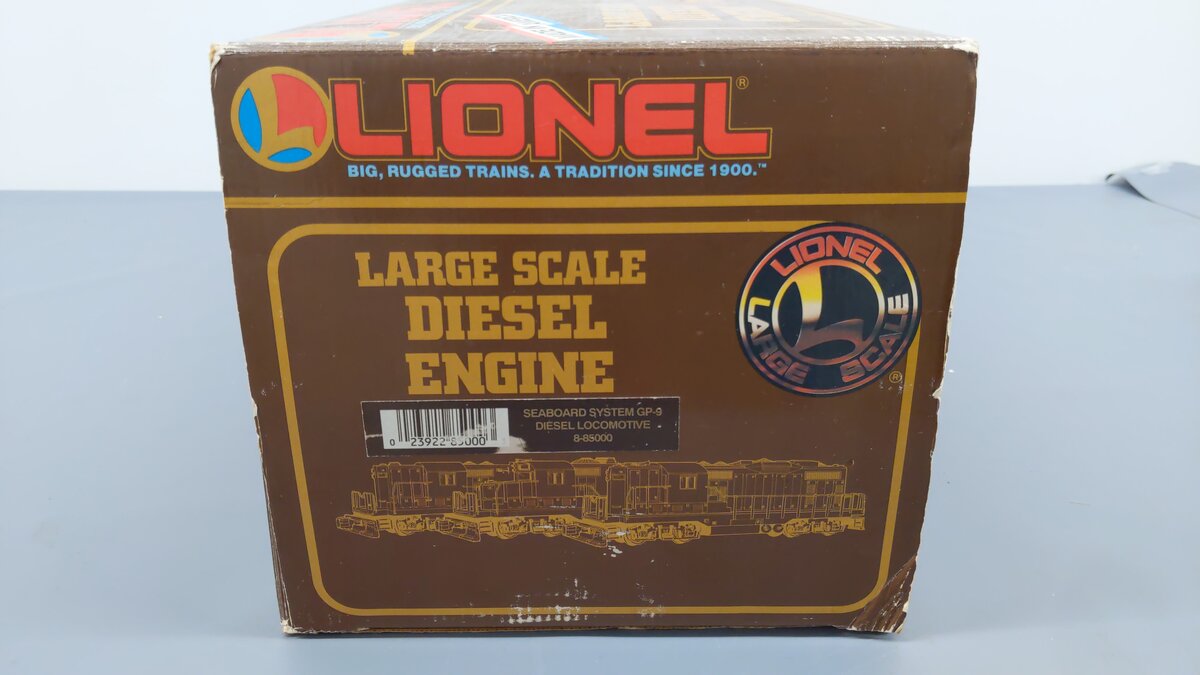 Lionel 8-85000 G Scale Seaboard System Diesel Locomotive #5000 EX/Box