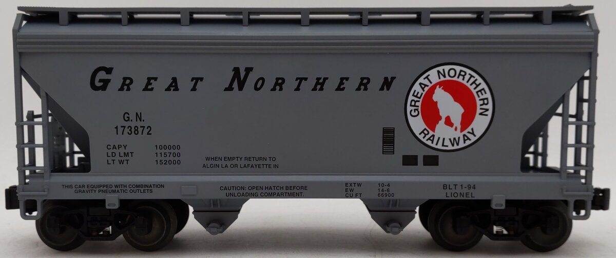 Lionel 6-17007 O Gauge Great Northern 2-Bay Hopper #173872 EX/Box
