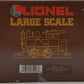 Lionel 8-85108 G Scale Baltimore & Ohio 0-4-0 Steam Locomotive EX/Box