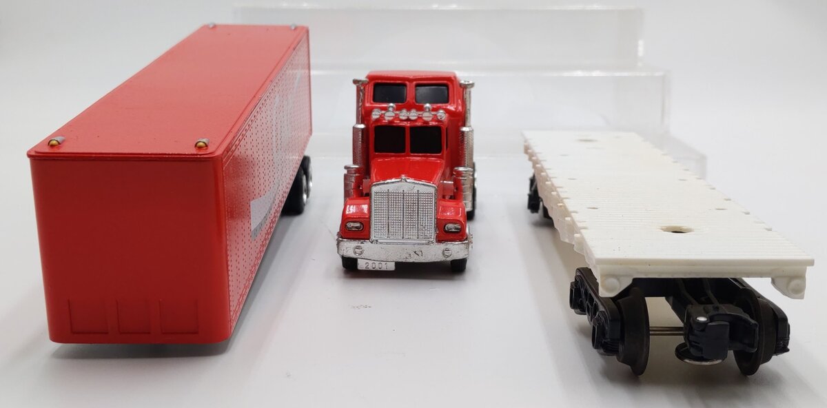 K-Line K6632 Coca-Cola Tractor Trailer & Flatcar EX/Box