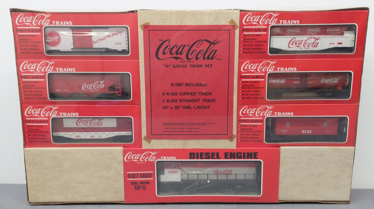 K-Line K1907 O Gauge Coca-Cola Diesel Train Set MT/Box