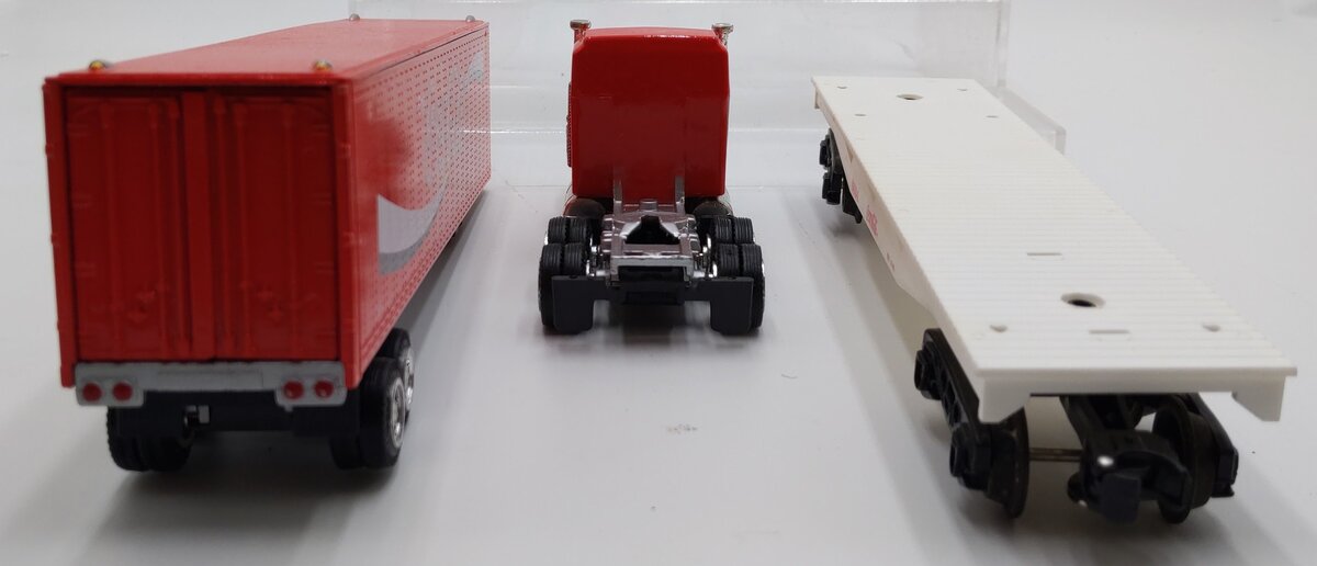 K-Line KK6634 Coca-Cola Heavy Hauler Flatcar w/ Tractor Trailer EX/Box