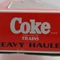 K-Line K6667 O Gauge Coke 10th Anniversary Flatcar w/Truck & Trailer EX/Box