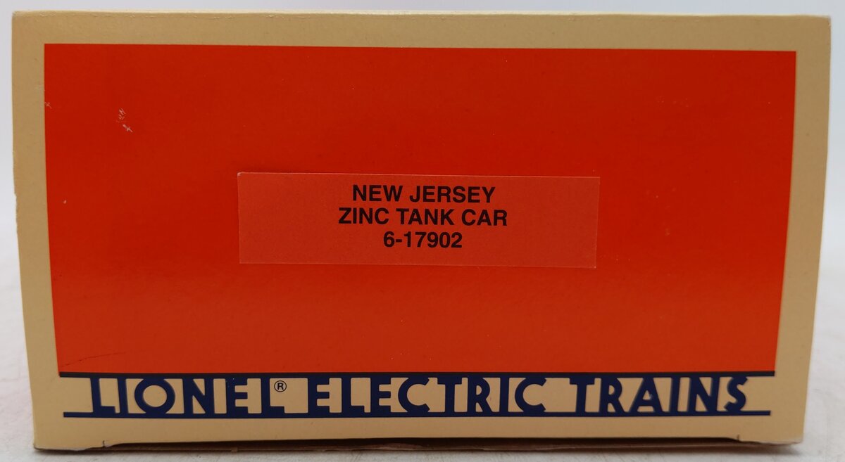 Lionel 6-17902 O Gauge New Jersey Zinc Unibody Tank Car EX/Box