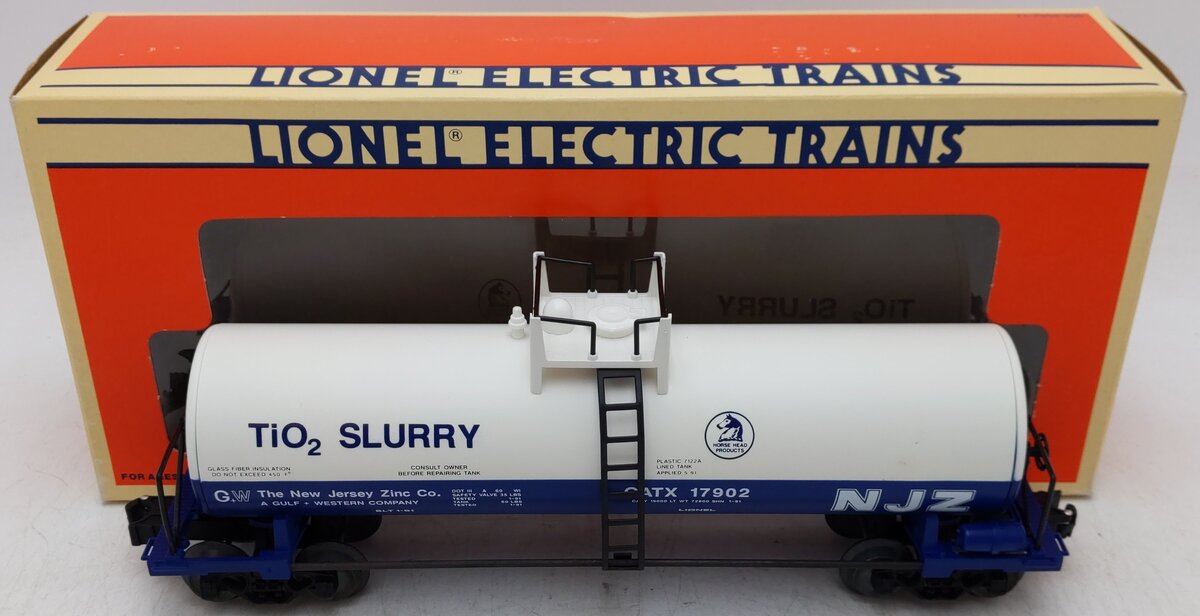 Lionel 6-17902 O Gauge New Jersey Zinc Unibody Tank Car EX/Box
