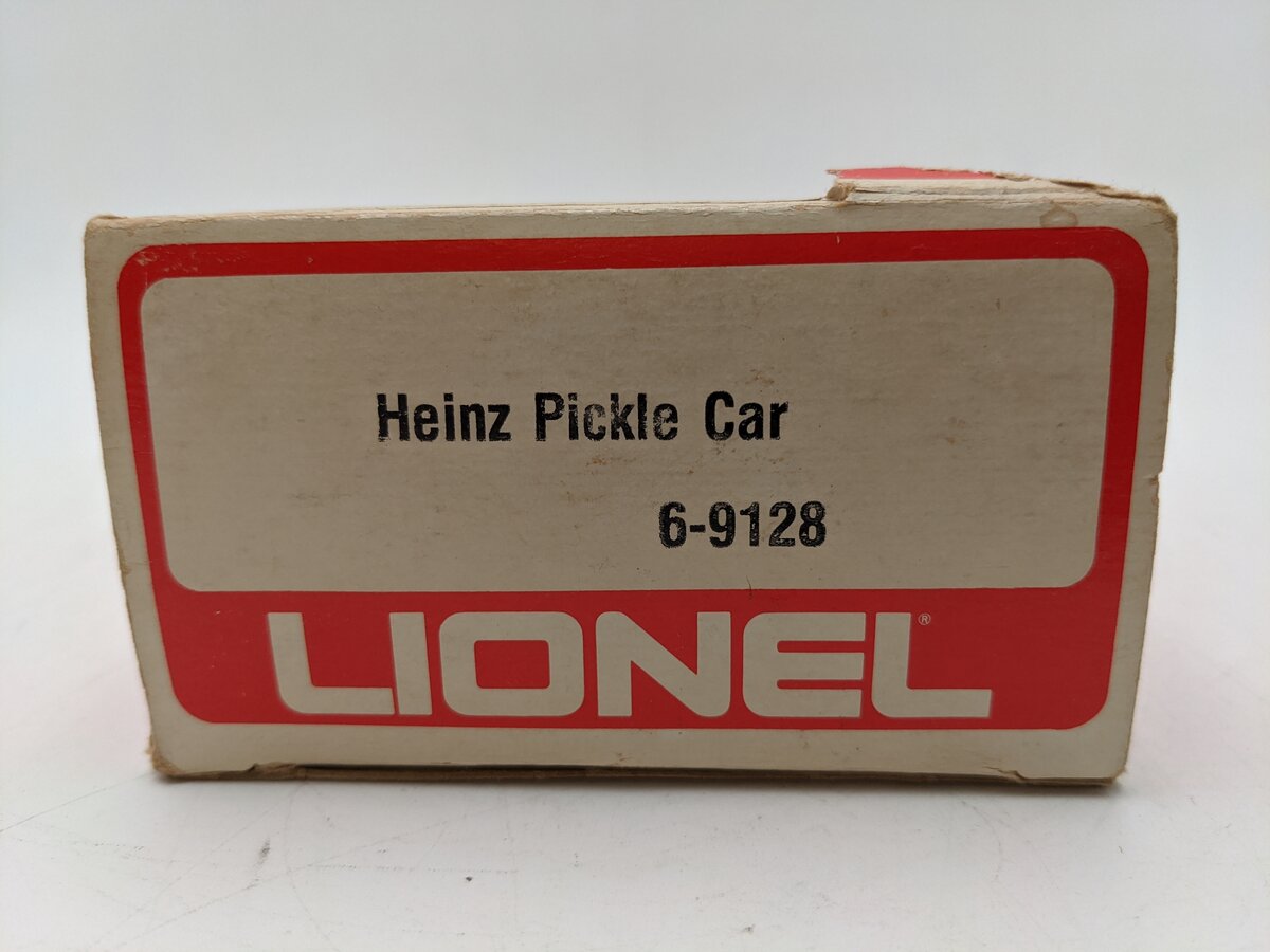 Lionel 6-9128 O Gauge Heinz Pickle Vat Car #9128 VG/Box