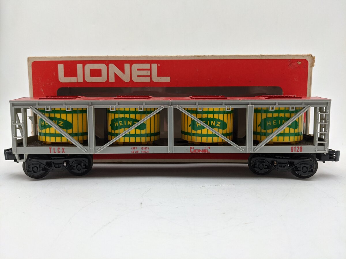 Lionel 6-9128 O Gauge Heinz Pickle Vat Car #9128 VG/Box