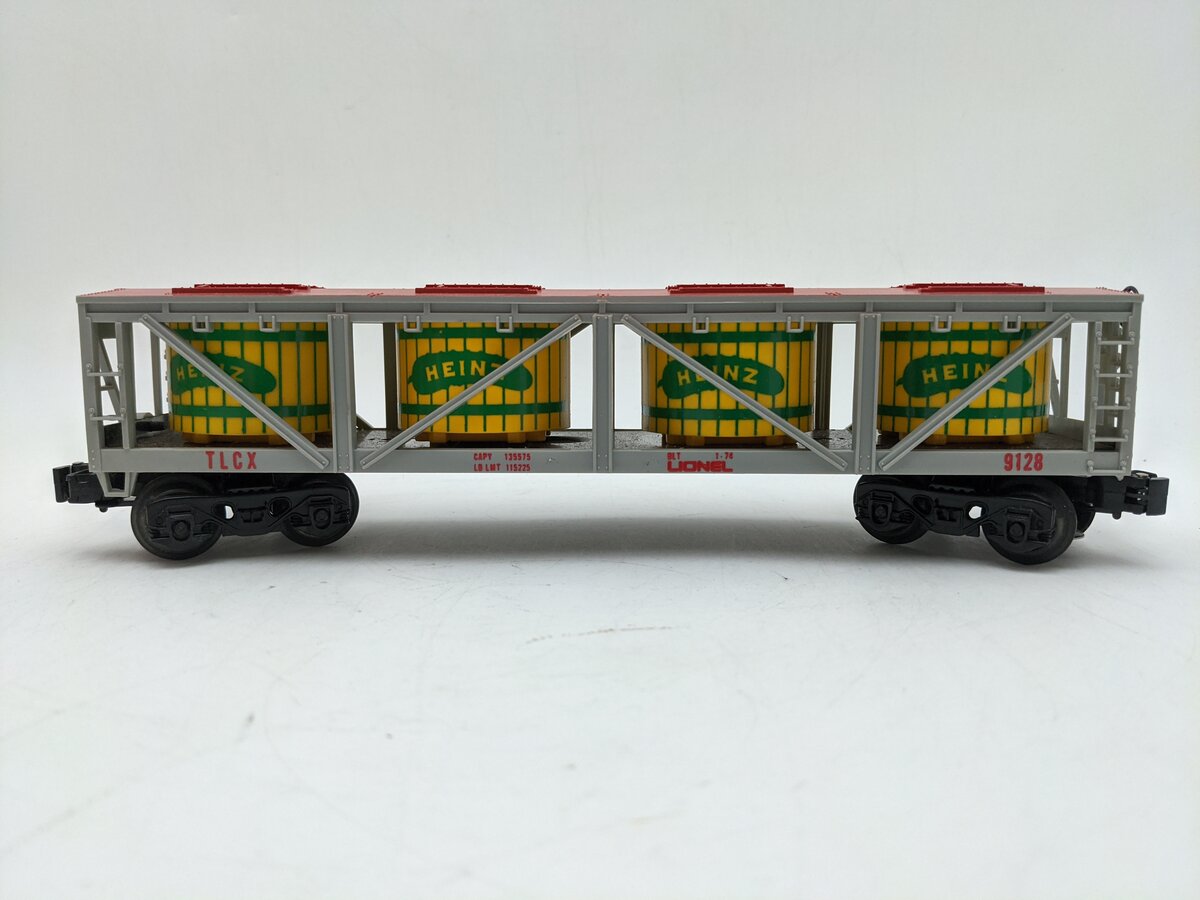 Lionel 6-9128 O Gauge Heinz Pickle Vat Car #9128 VG/Box