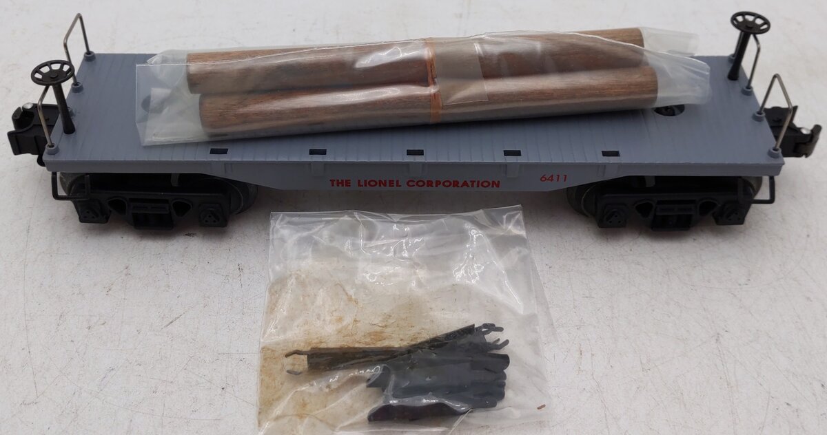 Lionel 6-16963 O Lionel Corporation Flatcar with Log Load #6411 EX/Box