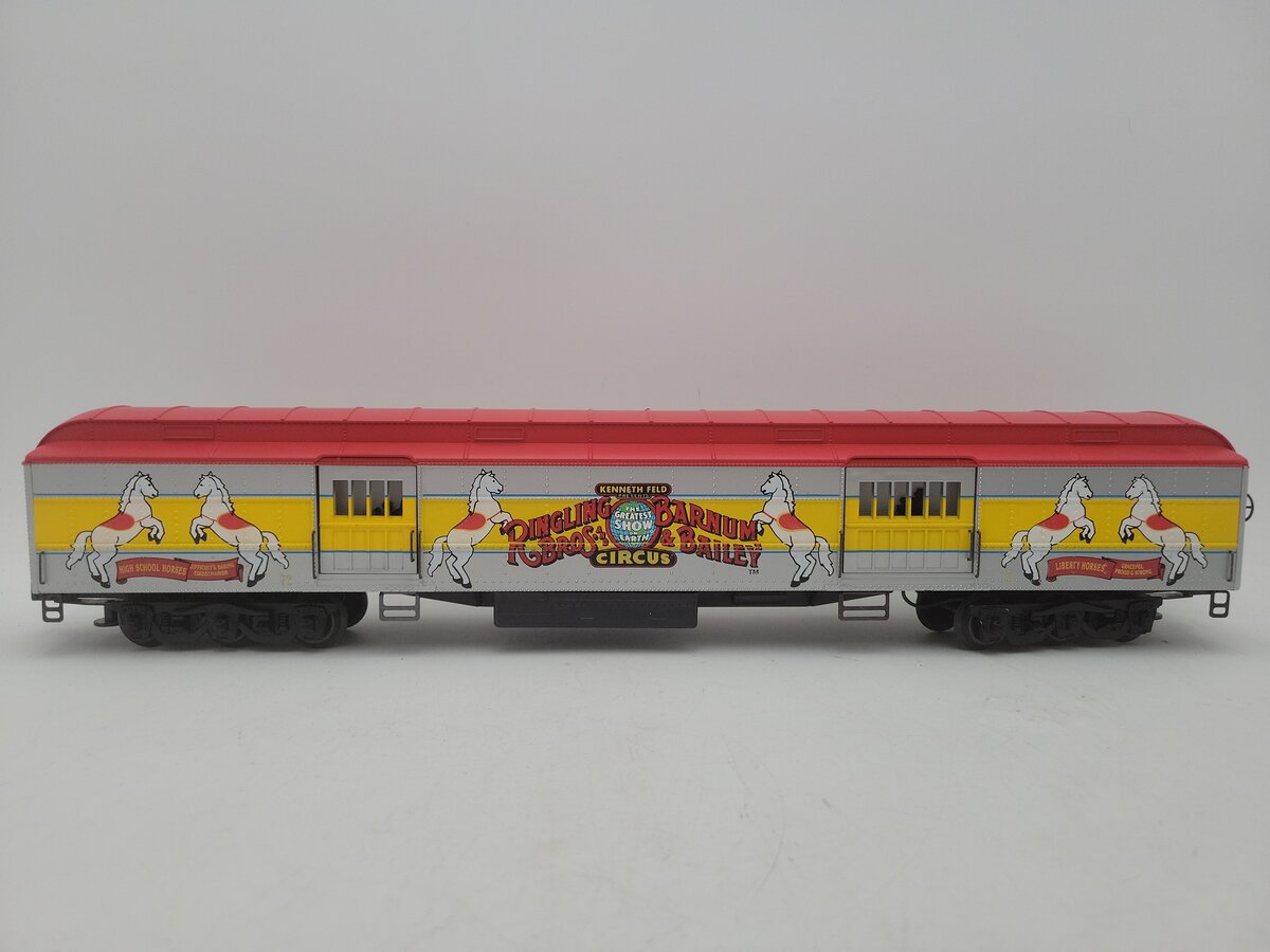 K-Line K83-0072-1 O Ringling Bros. Circus 18" Heavyweight Baggage-Horse Car #72 EX/Box