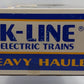 K-Line K-665602 O Gauge Ringling Bros. Flatcar w/ King Tusk Trailer VG/Box