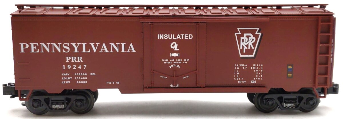 MTH 20-94009 O Pennsylvania Railroad 40' Single Door Reefer Car #19247 LN/Box