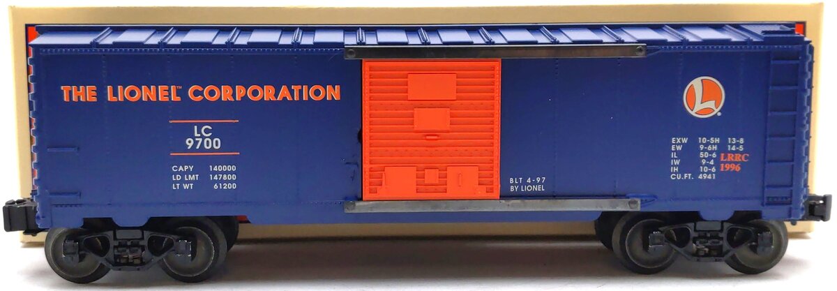 Lionel 6-29200 O Gauge Lionel Railroad Club Boxcar #9700 LN/Box
