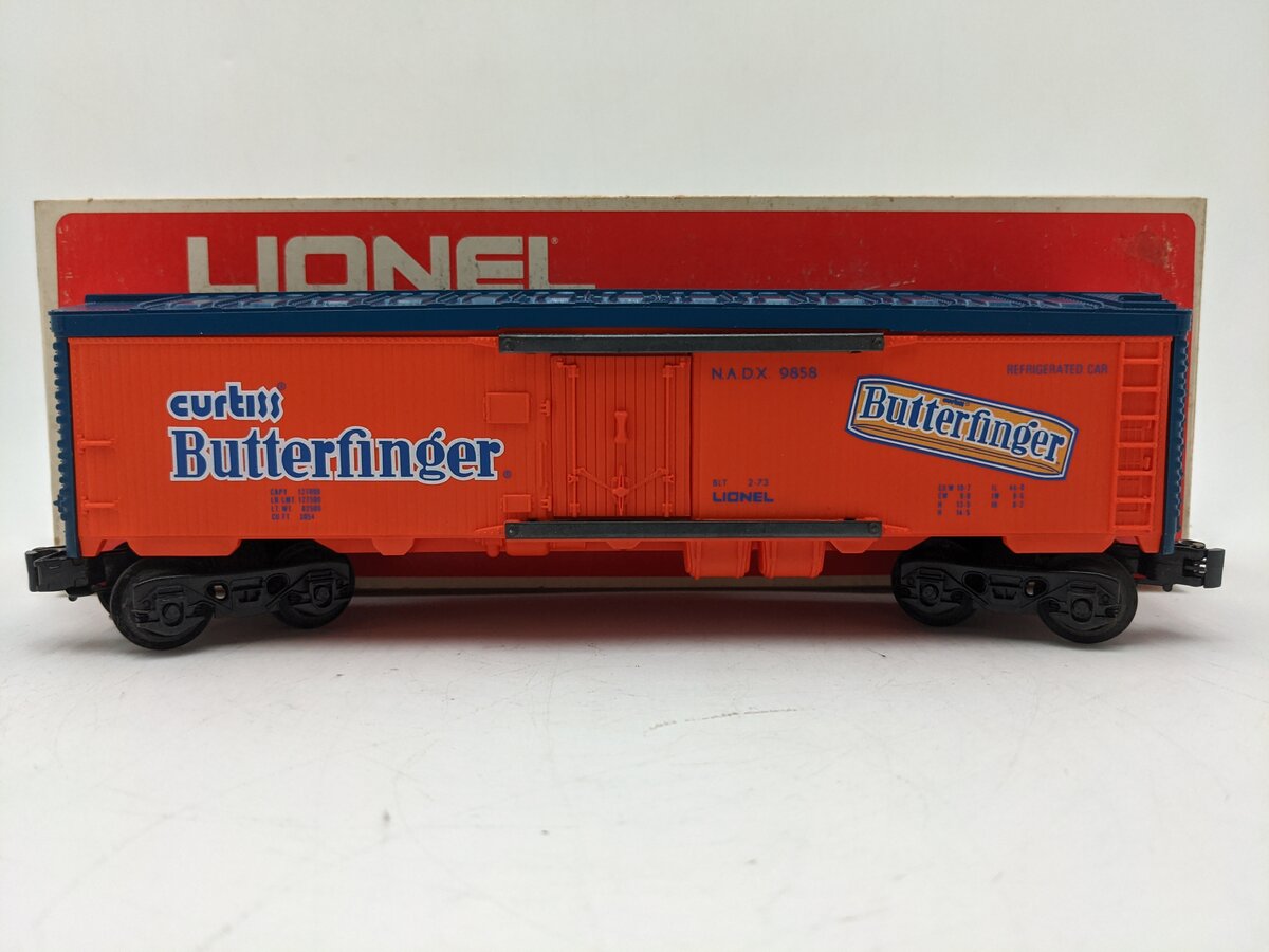 Lionel 6-9858 O Gauge Butterfinger Billboard Reefer Car VG/Box