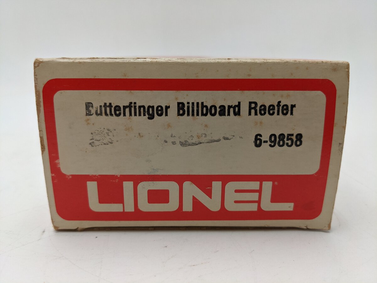 Lionel 6-9858 O Gauge Butterfinger Billboard Reefer Car VG/Box