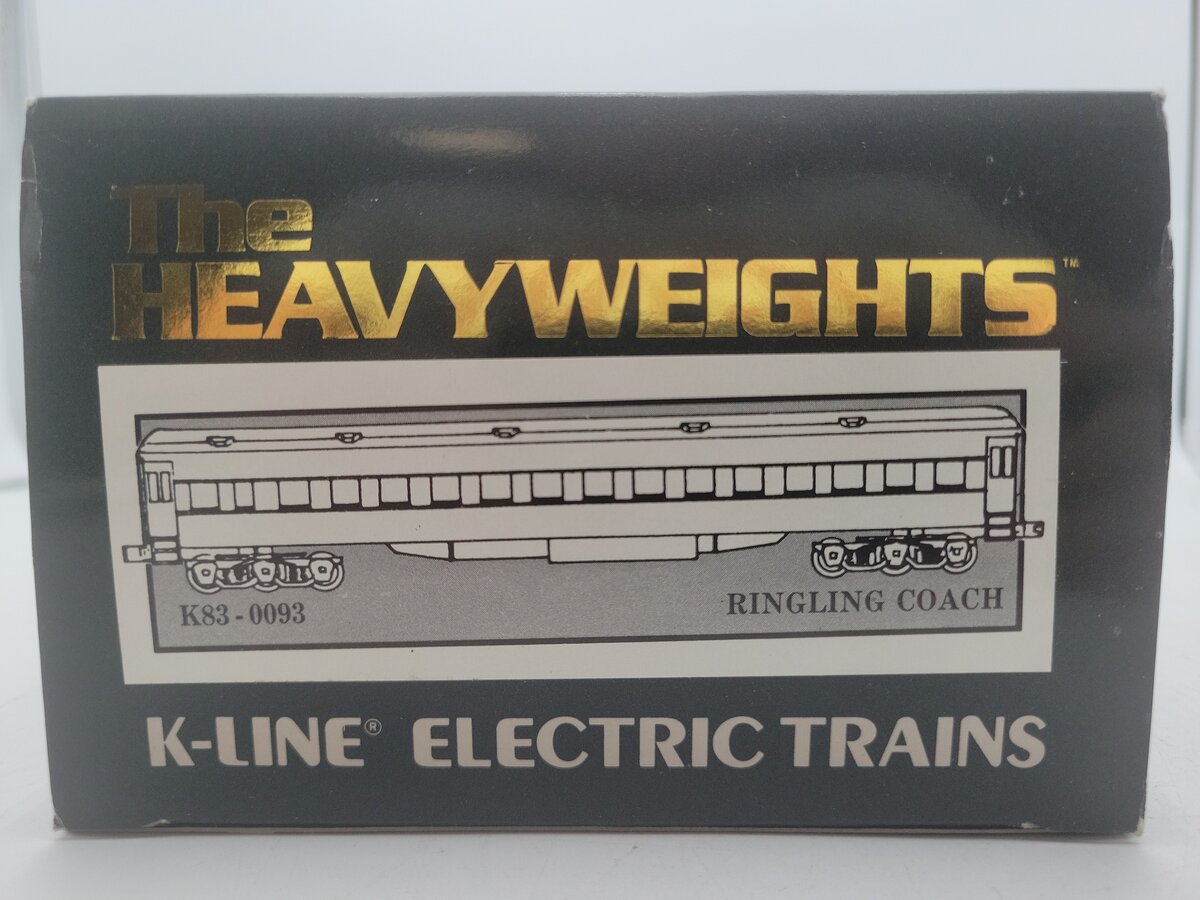 K-Line K83-0093 O Gauge Ringling Bros 18" Heavyweight Coach Car #93 EX/Box