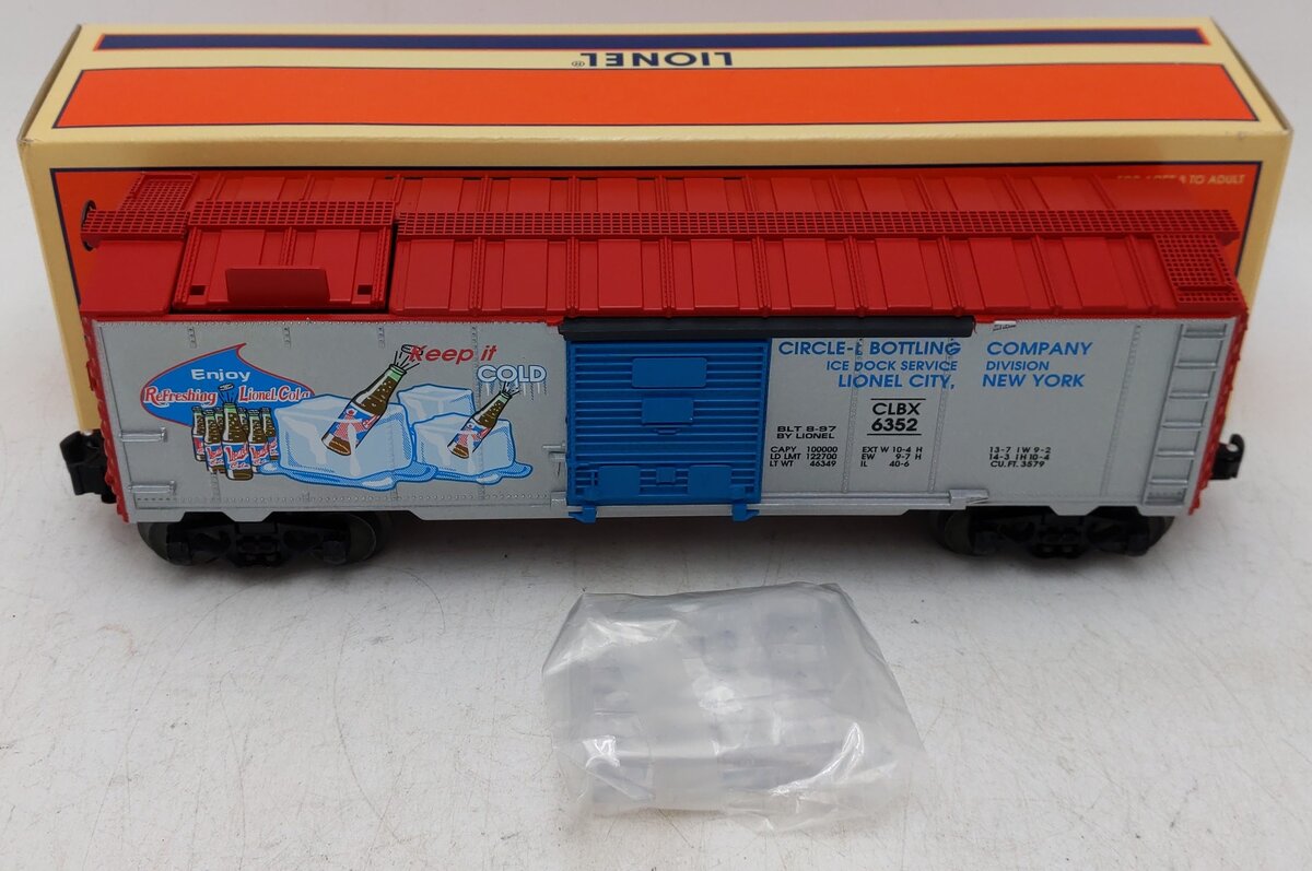 Lionel 6-19832 O Gauge Lionel Cola Ice Car #6352 EX/Box