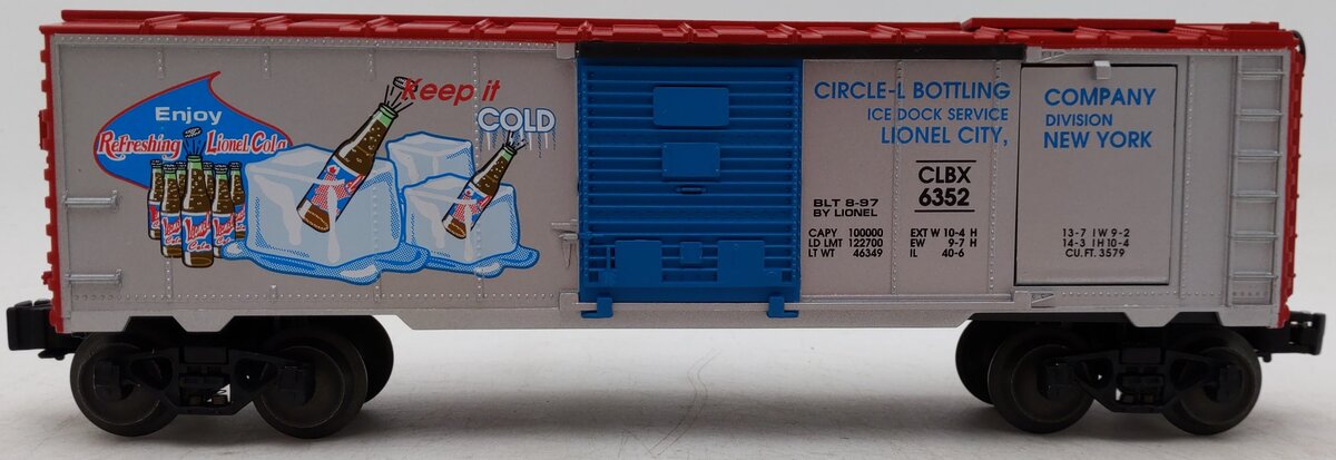Lionel 6-19832 O Gauge Lionel Cola Ice Car #6352 EX/Box