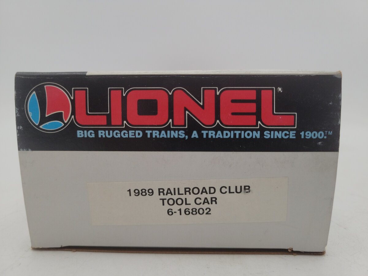 Lionel 6-16802 O Gauge Lionel Railroader Club Tool Car #16802 LN/Box