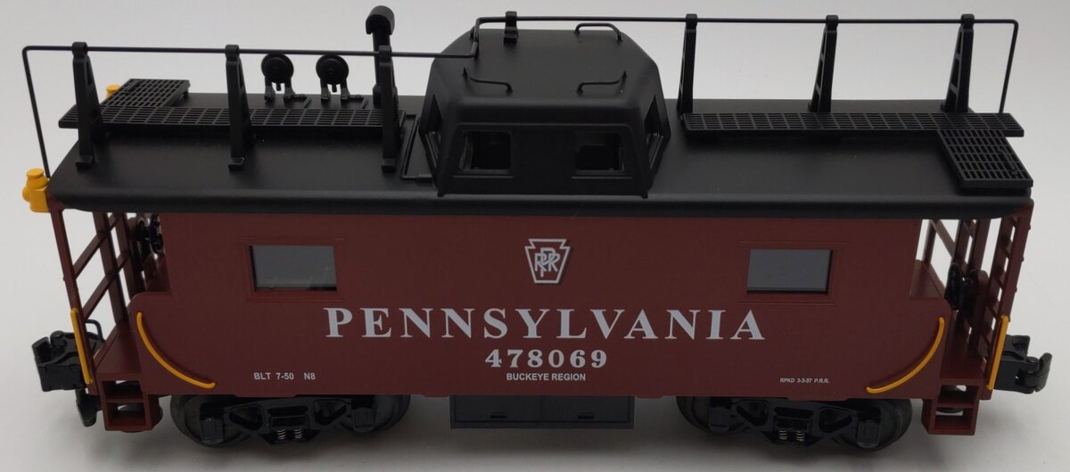 MTH 20-91014 O Gauge Pennsylvania Railroad N-8 Steel Caboose #478069 EX/Box