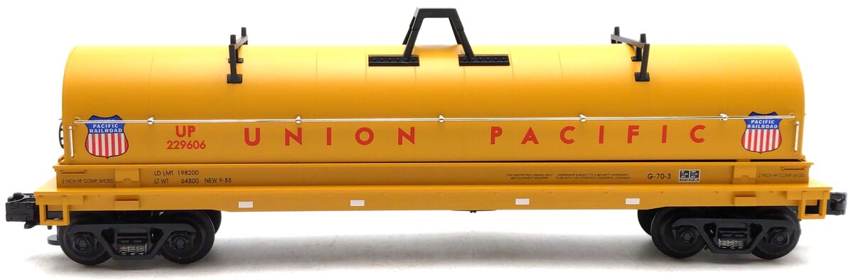 MTH 20-98204 O Gauge Union Pacific Steel Coil Car w/ Cover #229606 EX/Box