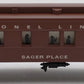 Lionel 6-19018 O Gauge Lionel Lines 'Sager Place' Observation Car #9018 EX/Box