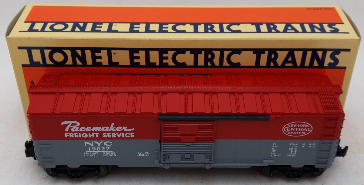 Lionel 6-19827 O Gauge New York Central Operating Box Car #19827 EX/Box
