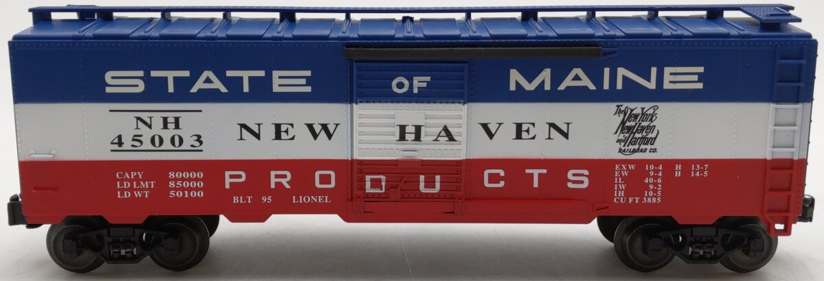 Lionel 6-17217 O Gauge State of Maine New Haven Boxcar #45003 EX/Box