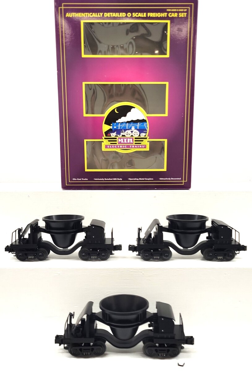 MTH 20-90011 O Gauge Undecorated Premier Slag Car Set LN/Box