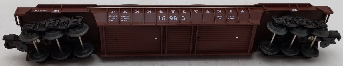 Lionel 6-16983 O Gauge Pennsylvania F-9 Well Car w/Cable Reels #16983 EX/Box