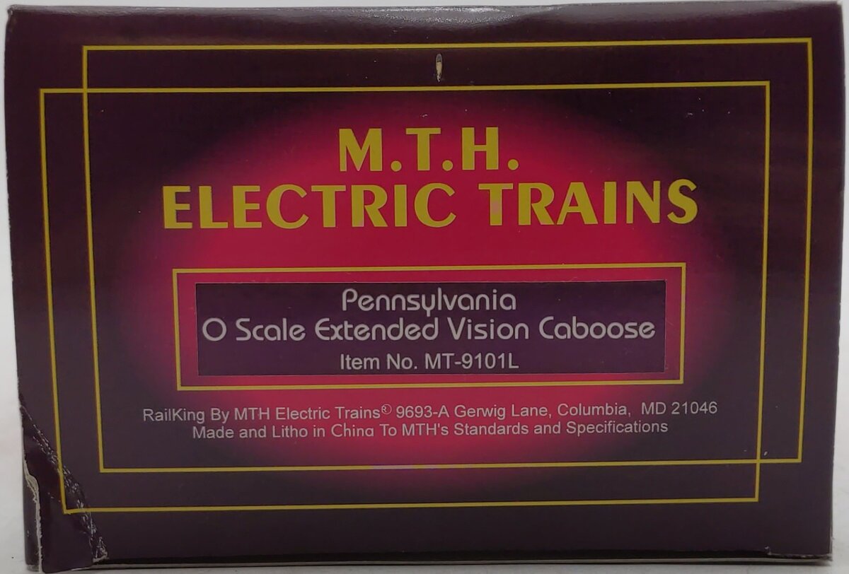 MTH 20-9101 O Pennsylvania Extended Vision Caboose #477531 LN/Box