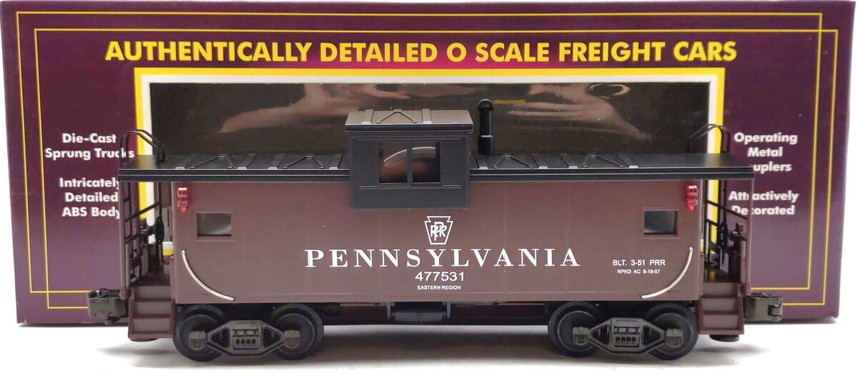 MTH 20-9101 O Pennsylvania Extended Vision Caboose #477531 LN/Box