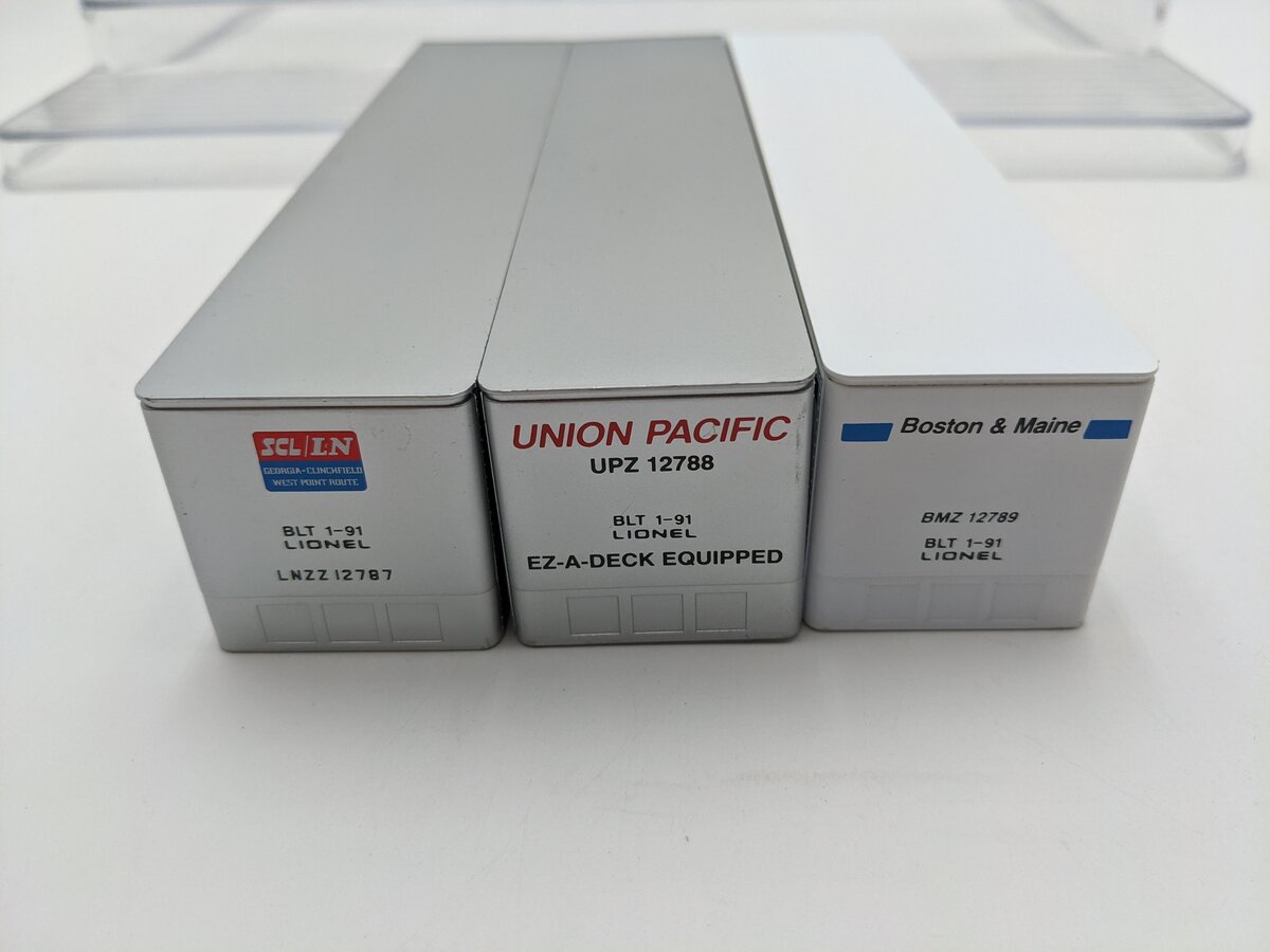 Lionel 6-12784 O Gauge Intermodal Containers 3-Pack EX/Box