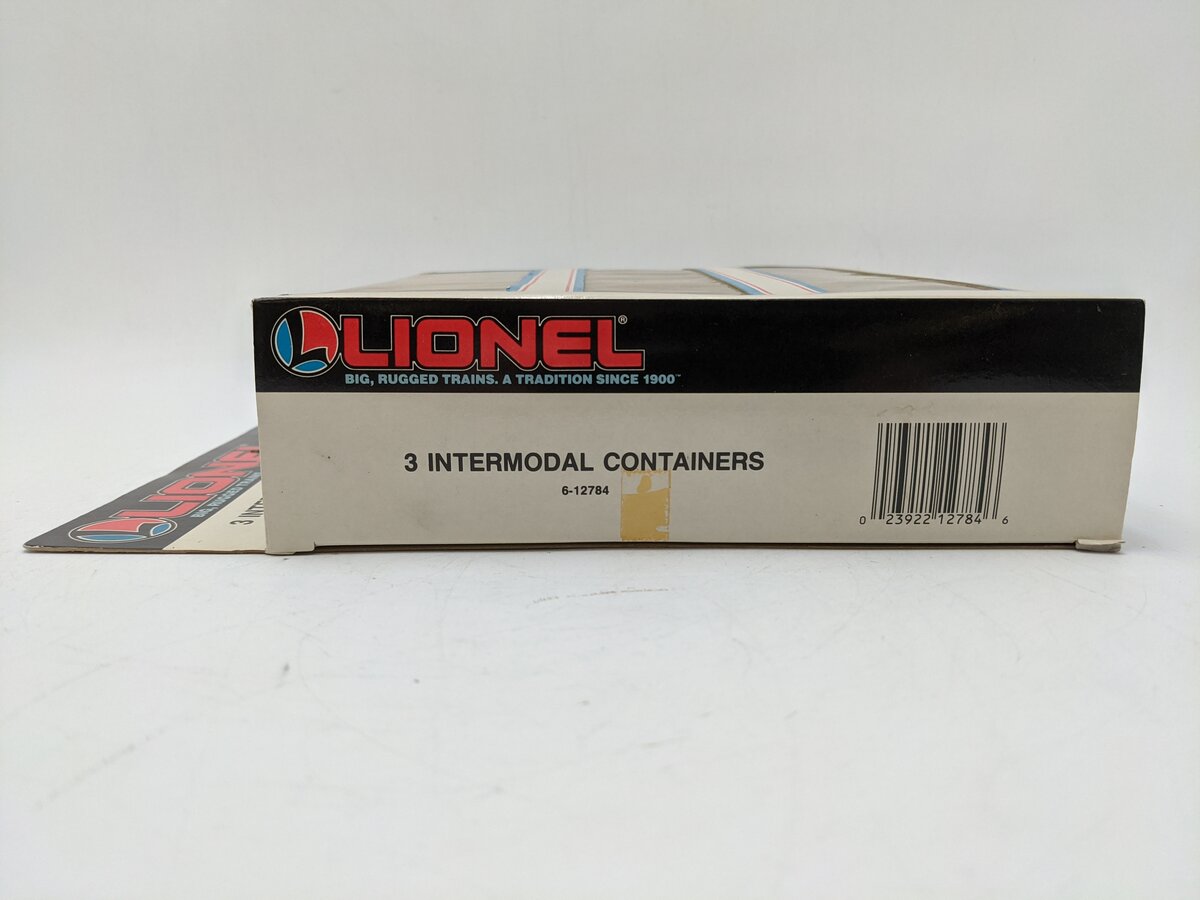 Lionel 6-12784 O Gauge Intermodal Containers 3-Pack EX/Box
